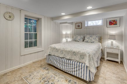 South Yarmouth Cape Cod vacation rental - Bedroom (Queen) on lower level with 3/4 bathroom adjacent.