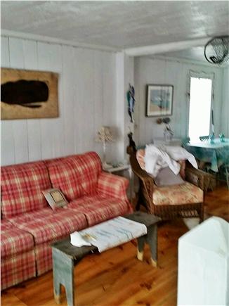 New Seabury, Mashpee Cape Cod vacation rental - Living room opens through sliders to front patio and water views