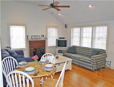 South Yarmouth/Bass River Cape Cod vacation rental - Bright, lofted living room with hardwood floors