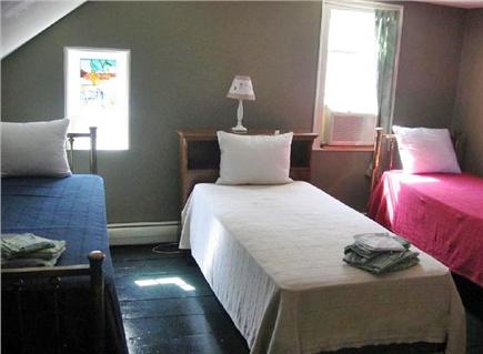 Eastham Cape Cod vacation rental - 2nd floor bedroom with 3 twin beds and shared 1/2 bath