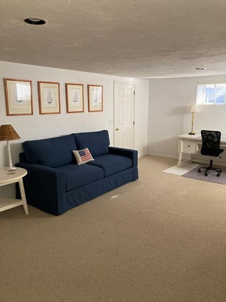 HarwichPort,S of LowerCountyRD Cape Cod vacation rental - Study with Pottery Barn desk and PB Sofa