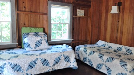 Dennisport Cape Cod vacation rental - Twin Bed Room other view 2 more twin beds + A/C
