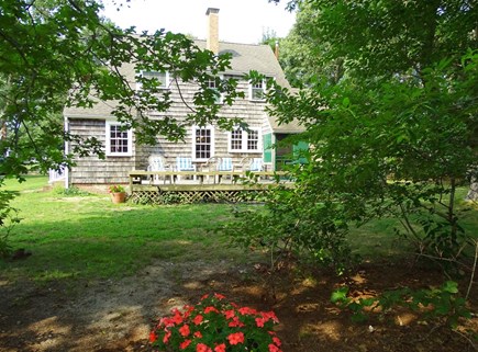 Dennisport Cape Cod vacation rental - Private Deck, picnic table, gas & charcoal grills outdoor shower