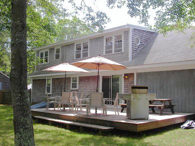 Falmouth-Great Harbors Cape Cod vacation rental - Great deck and yard for family bbq and relaxation