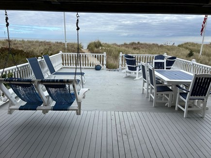 Sagamore Beach Cape Cod vacation rental - Spacious deck for outdoor living.<br/>