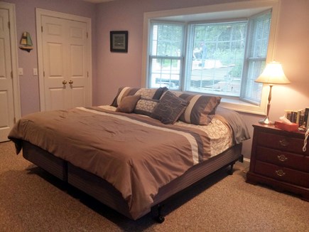 Wellfleet Cape Cod vacation rental - King Master Bedroom has private bath with jacuzzi and shower