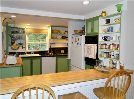 S. Wellfleet Cape Cod vacation rental - Kitchen area with counter seating