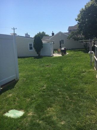 Dennisport Cape Cod vacation rental - Clothes line and outdoor shower