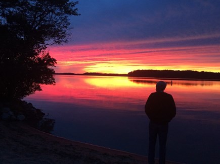 Harwich - on Long Pond. Cape Cod vacation rental - Sunsets over our pond are amazing!