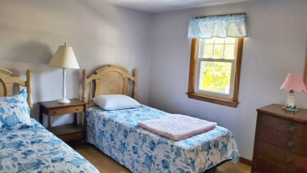 North Falmouth Cape Cod vacation rental - Bedroom #3 - 2 twin beds, large closet, mirror and bureau