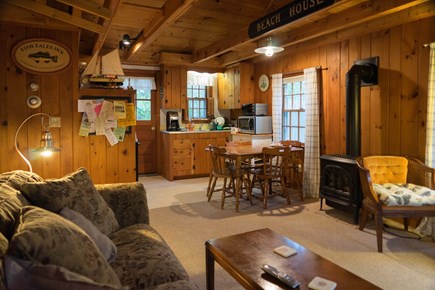 South Chatham Cape Cod vacation rental - Living room open to kitchen