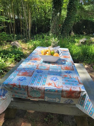 Wellfleet Cape Cod vacation rental - Picnic table in a beautul nature