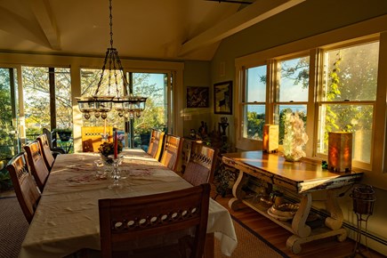 Provincetown Cape Cod vacation rental - Views of Cape Cod bay from the Dining Room