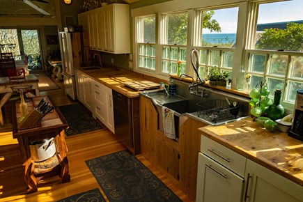 Provincetown Cape Cod vacation rental - Even the kitchen of Oasis House has a view of the bay..