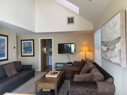 South Yarmouth Cape Cod vacation rental - Living room with sectional sofa and loveseat