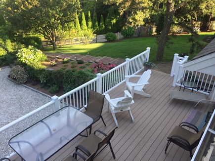East Orleans Cape Cod vacation rental - Large front deck facing east
