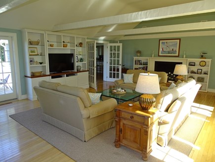 East Orleans Cape Cod vacation rental - Other end of living room with TV