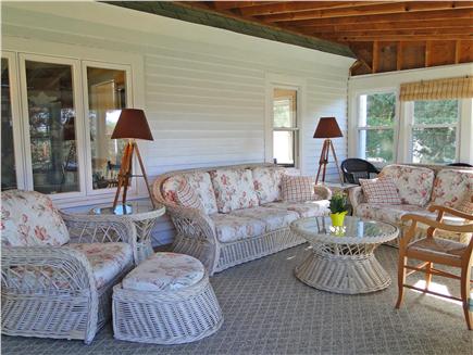 Falmouth, 10min walk to town    mile1  t Cape Cod vacation rental - Dine on the porch