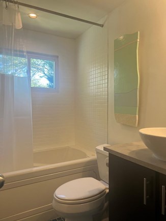 Provincetown Cape Cod vacation rental - Newly redone bathroom with jacuzzi tub and monument views Oct. 23
