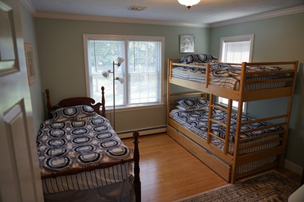 East Dennis Cape Cod vacation rental - This bedroom has 4 twin beds and pullout,flat screen tv 2nd floor