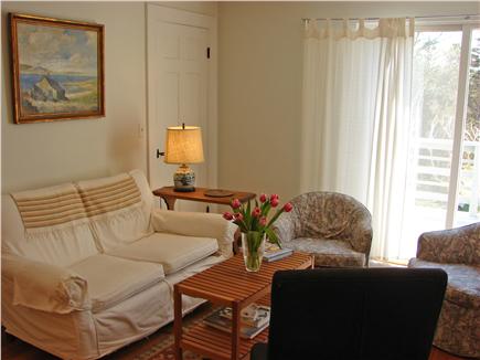 East Orleans Cape Cod vacation rental - Sitting room offers stereo and sliders to deck