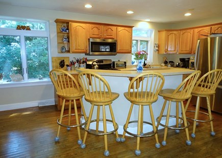 Harwich Cape Cod vacation rental - Open kitchen with breakfast bar