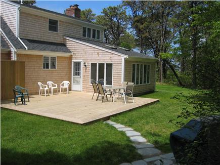 North Chatham Cape Cod vacation rental - Back yard (screened-in porch / deck / shower / grill)