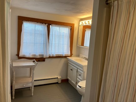 Chatham Lighthouse Beach area Cape Cod vacation rental - Another full bathroom -  Washer & dryer are to the left