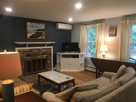 East Brewster Cape Cod vacation rental - Living room and front windows