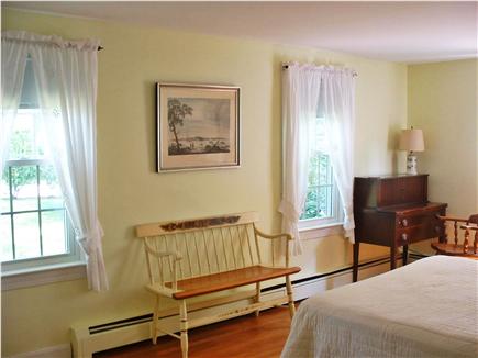 East Brewster Cape Cod vacation rental - Queen bedroom and front windows