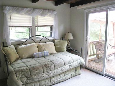 Falmouth (Pinecrest Beach) Cape Cod vacation rental - Bedroom2: NEW Day Bed w/Trundle Pull-out. Step out into Canopy.