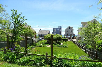 Provincetown Cape Cod vacation rental - Yard overlooks Suzanne’s garden and water views