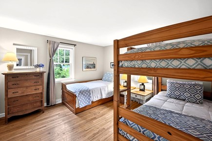 Brewster Cape Cod vacation rental - Third bedroom with bunk and trundle beds - sleeps 4