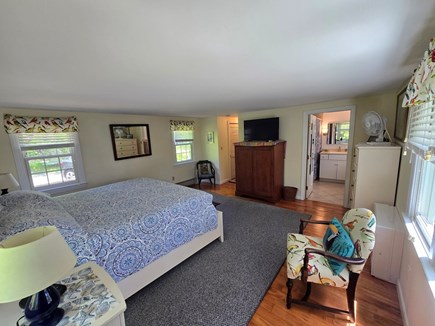South Chatham Cape Cod vacation rental - Master Bedroom, 1st floor--with private bath (tub/shower)