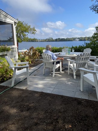 Centerville Cape Cod vacation rental - Patio over looking the water