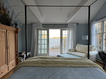 Wellfleet Cape Cod vacation rental - Master Q bedroom direct water view