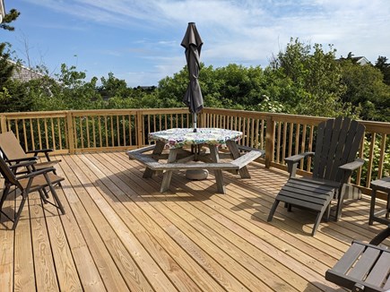 West Dennis Cape Cod vacation rental - Oversized deck with plenty of space to relax and gather.