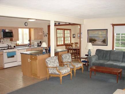 West Dennis Cape Cod vacation rental - Nice open space living room and kitchen.