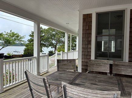 Onset- On the water MA vacation rental - 2 decks – waterfront dining- for 8. Addition upper deck seating