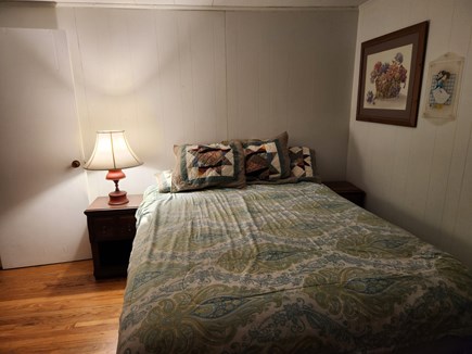Wellfleet Cape Cod vacation rental - Queen first floor bedroom next to Bathroom with garden view