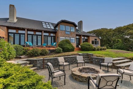 Chatham Cape Cod vacation rental - Back yard with fire pit and outdoor grill