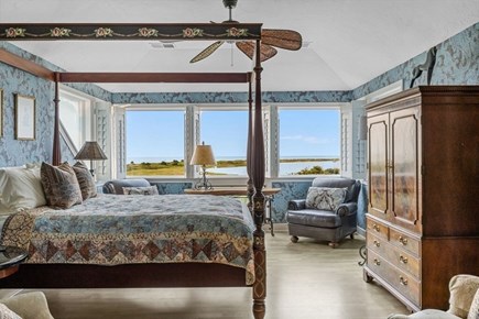 Chatham Cape Cod vacation rental - Master suite queen bed with ocean view