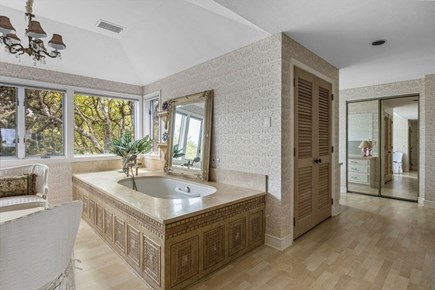 Chatham Cape Cod vacation rental - Mastersuite whirlpool tub with sitting room and dressing area