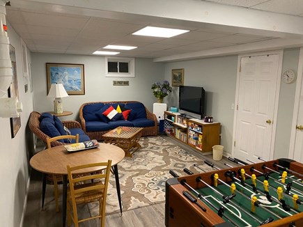 Harwichport Cape Cod vacation rental - Finished basement room - a great place to play, watch TV or read.