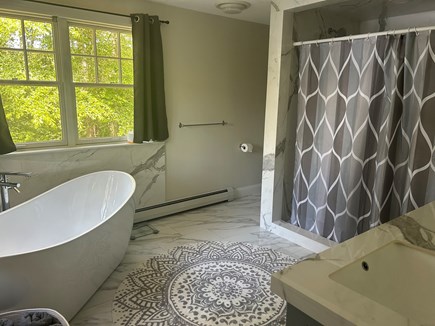 Centerville Cape Cod vacation rental - Master bath with soaking tub