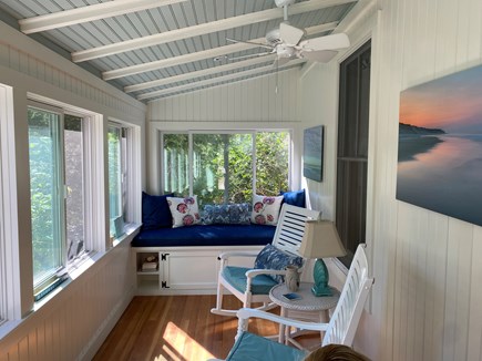 Wellfleet Cape Cod vacation rental - Newly Renovated front porch with great window seat