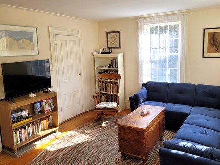 East Orleans Cape Cod vacation rental - Bright, comfortable living room with sectional sofa and smart TV