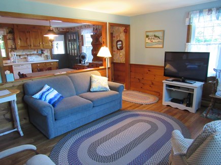 Chatham Cape Cod vacation rental - Den with TV, sleeper sofa