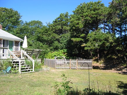 Chatham Cape Cod vacation rental - Large Backyard with deck and relaxing fish pond