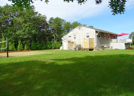 North Eastham Cape Cod vacation rental - Back view of house, showing outdoor shower